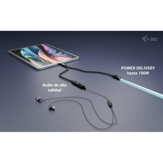 USB-C Splitter I-Tec Audio/Daten + Power Delivery 100W 0,3 m