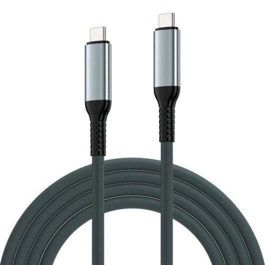 Cable USB4 Ewent 2 m USB-C à USB-C 40 Gbit/s Noir