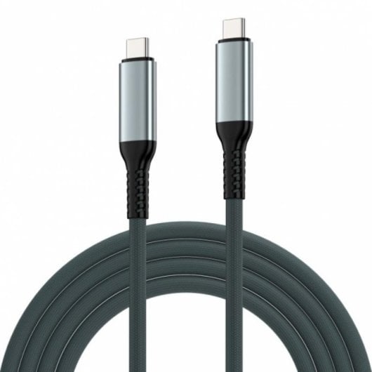 Cable USB4 Ewent 2 m USB-C à USB-C 40 Gbit/s Noir