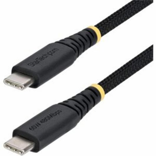 Cable de Carga USB-C Trenzado 2m StarTech.com 60W 3A PD USB 2.0 Negro