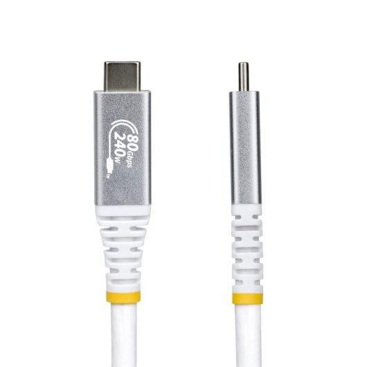 Cable USB4 StarTech.com 50 cm Certificado USB-IF USB-C 80Gbps 240W PD blindado