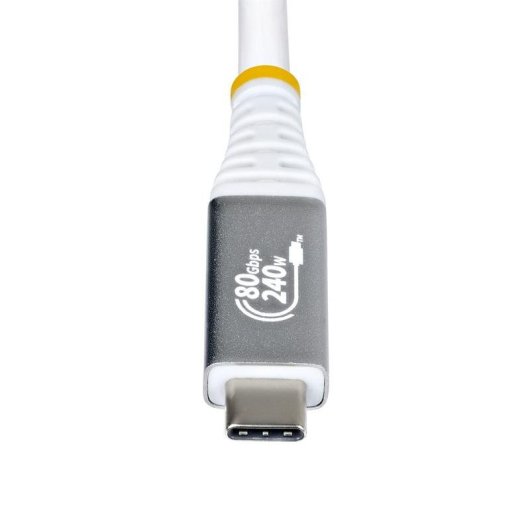 Cable USB4 StarTech.com 50 cm Certificado USB-IF USB-C 80Gbps 240W PD blindado