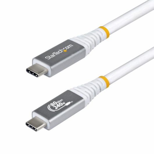 Cable USB4 StarTech.com 50 cm Certificado USB-IF USB-C 80Gbps 240W PD blindado