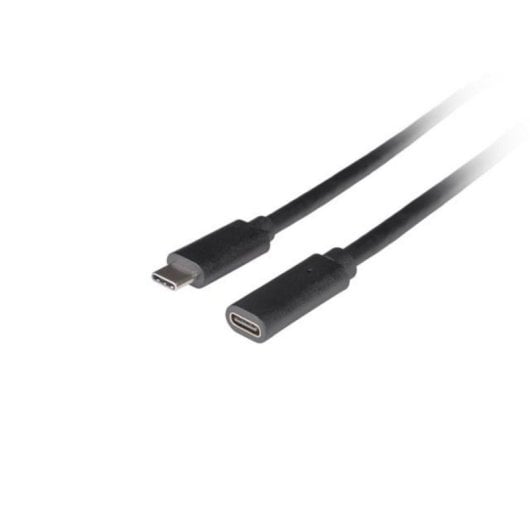 Cable USB-C a USB-C Lanberg 0,5 m Negro USB 3.2 Gen 1 5 Gbit/s