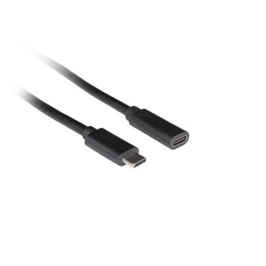 Cable USB-C a USB-C Lanberg 0,5 m Negro USB 3.2 Gen 1 5 Gbit/s