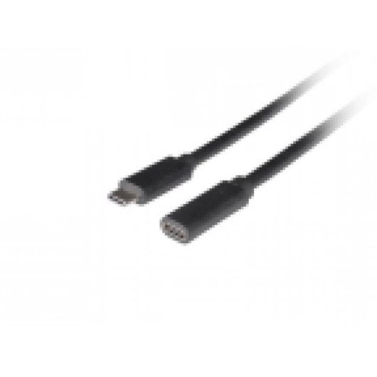 Cable USB-C a USB-C Lanberg 0,5 m Negro USB 3.2 Gen 1 5 Gbit/s