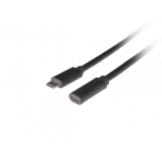 Cable USB-C a USB-C Lanberg 0,5 m Negro USB 3.2 Gen 1 5 Gbit/s