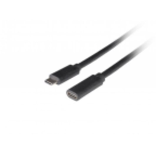 Câble USB-C à USB-C Lanberg 1,5 m USB 3.2 Gen 1 5 Gbit/s Noir