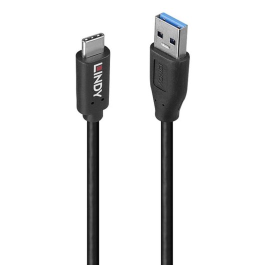 Cable USB Lindy 36972 1,5 m USB A vers USB C 3.2 Gen 2 10 Gbit/s Noir