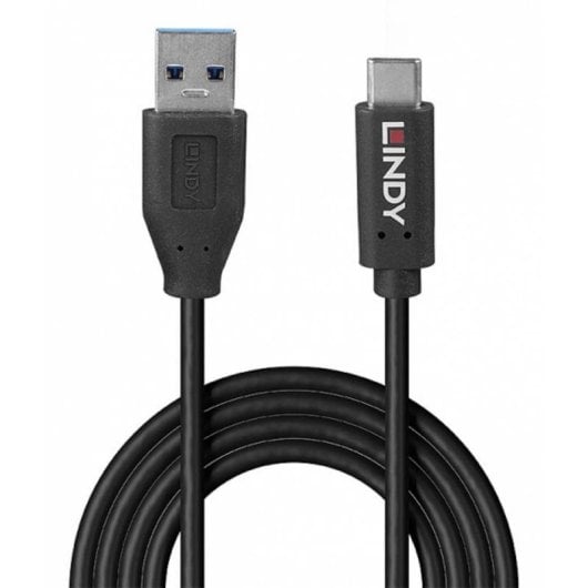 Cable USB Lindy 36972 1,5 m USB A vers USB C 3.2 Gen 2 10 Gbit/s Noir