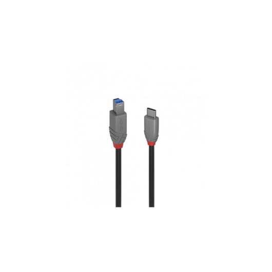 USB-C- zu USB-B-Kabel 3.2 Gen 1 3 m Lindy Anthra Line Schwarz
