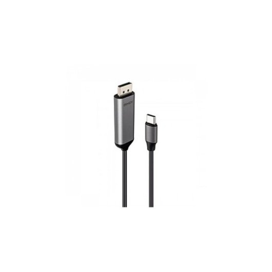 Cabo Adaptador USB-C para DisplayPort 1.4 Lindy 1 m Cinzento