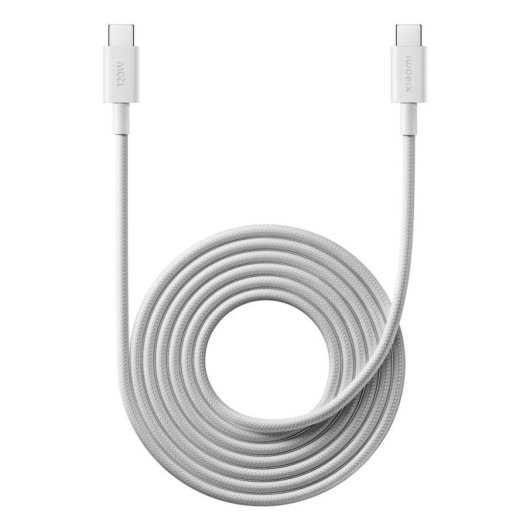 Cabo USB-C para USB-C Xiaomi 2 m USB 2.0 6A Branco