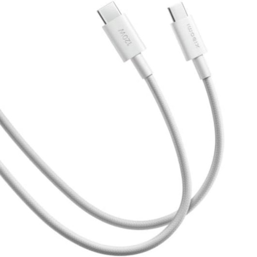 Cabo USB-C para USB-C Xiaomi 2 m USB 2.0 6A Branco