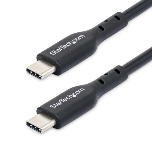 Cable USB-C StarTech.com Pack 2 Unidades 1m USB 2.0 60W 3A Negro