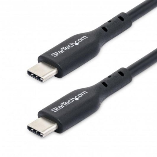 Cable USB-C StarTech.com Pack 2 Unidades 1m USB 2.0 60W 3A Negro