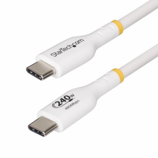 Cable de Charge USB-C StarTech.com 4m 240W PD 3.1 USB 2.0 Blanc