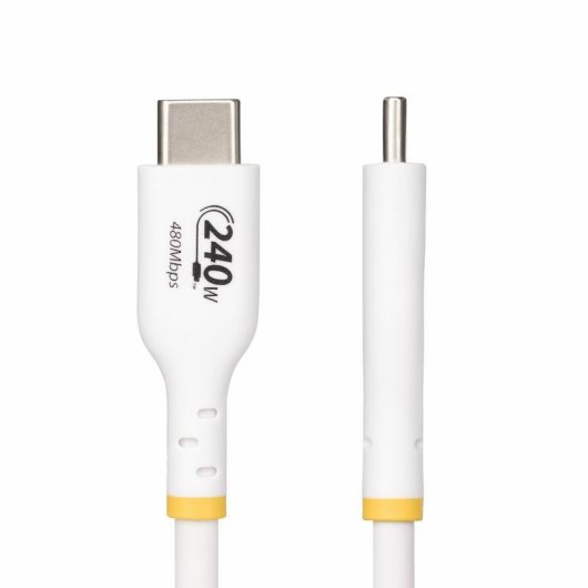 Cable de Charge USB-C StarTech.com 4m 240W PD 3.1 USB 2.0 Blanc