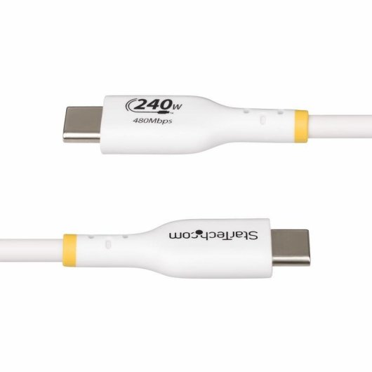 Cable de Charge USB-C StarTech.com 4m 240W PD 3.1 USB 2.0 Blanc