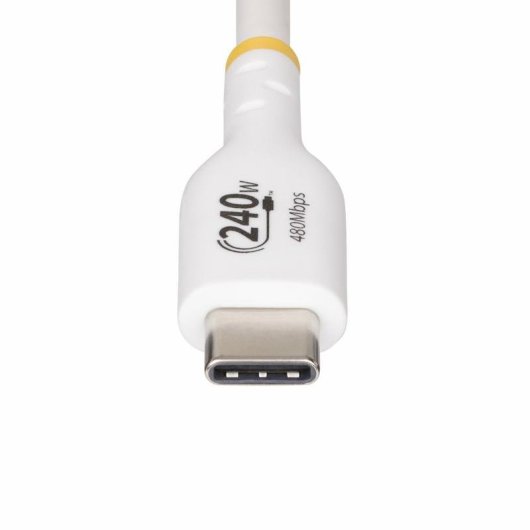 Cable de Charge USB-C StarTech.com 4m 240W PD 3.1 USB 2.0 Blanc