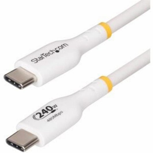 Cable de Charge USB-C StarTech.com 4m 240W PD 3.1 USB 2.0 Blanc