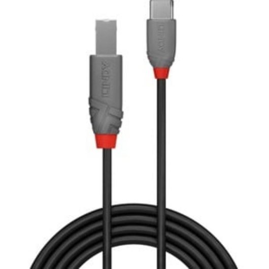 Kabel USB C nach USB B Lindy 3 m USB 2.0 Schwarz