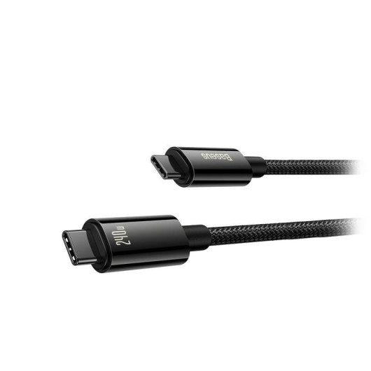 Cable USB Baseus CAWJ040101 2 m USB-C a USB-C 2.0 240 W Negro