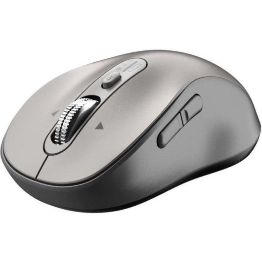 Ratón Yenkee YMS 2010SR Inalámbrico USB 2,4 GHz Bluetooth 3200 DPI Gris Recargable