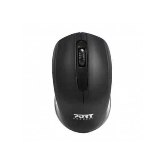 Ratón Port Designs 900508 Inalámbrico Ambidiestro 2.4 GHz 1000 DPI Negro