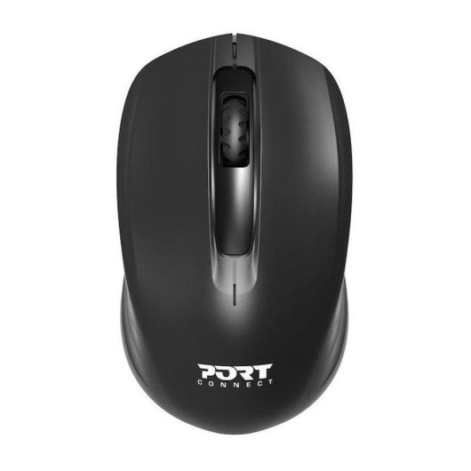 Ratón Port Designs 900508 Inalámbrico Ambidiestro 2.4 GHz 1000 DPI Negro