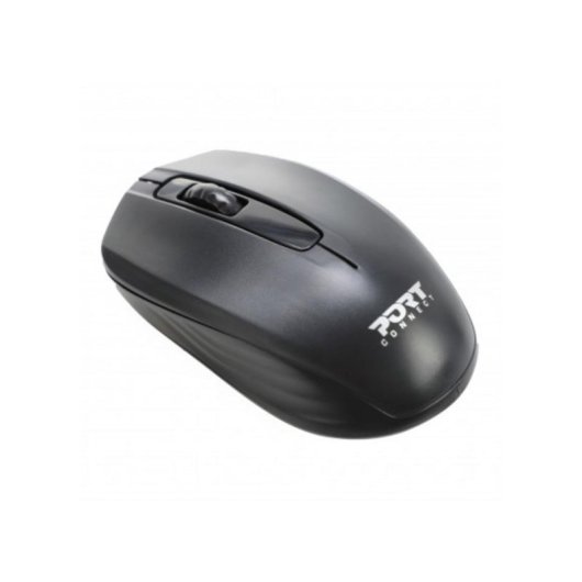 Ratón Port Designs 900508 Inalámbrico Ambidiestro 2.4 GHz 1000 DPI Negro
