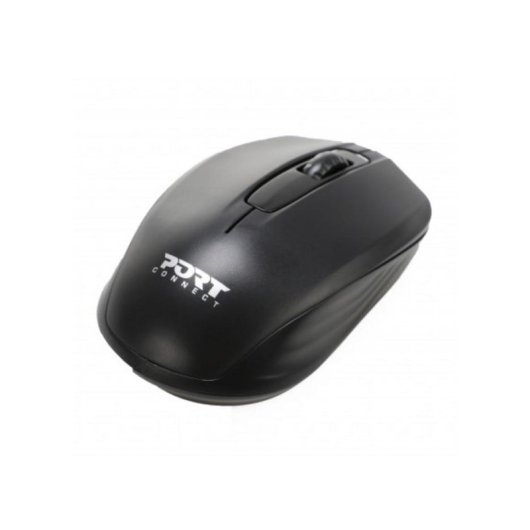 Ratón Port Designs 900508 Inalámbrico Ambidiestro 2.4 GHz 1000 DPI Negro