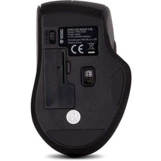 Ratón Yenkee YMS 2035 Inalámbrico 1600 DPI Negro 6 Botones Nano USB