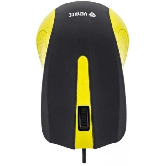 Ratón Yenkee YMS 1015YW USB 1000 DPI Cable Amarillo Antitranspiración