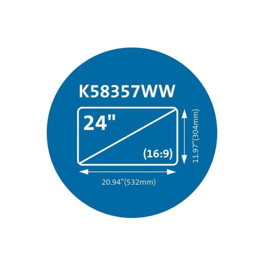 Filtro de Privacidad Magnético Kensington MagPro para Monitor 24" (16:9)