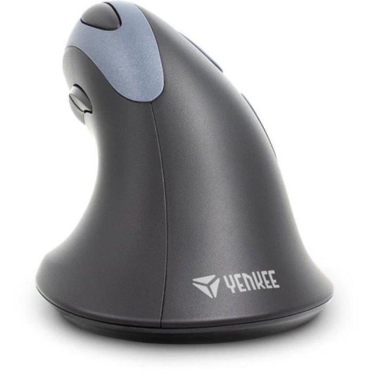 Ratón Yenkee YMS 5030 Vertical Inalámbrico 1600 DPI Gris Azul 6 Botones