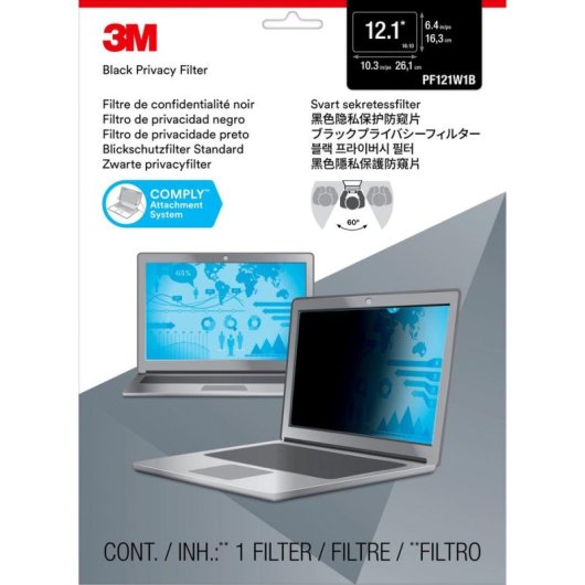 Filtro di privacy 3M per portatile 12.1" 16:10 schermo panoramico