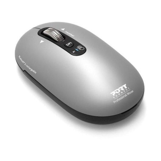 Port Designs Pure 910009 Mouse Bluetooth 3200 DPI Grigio Ricaricabile
