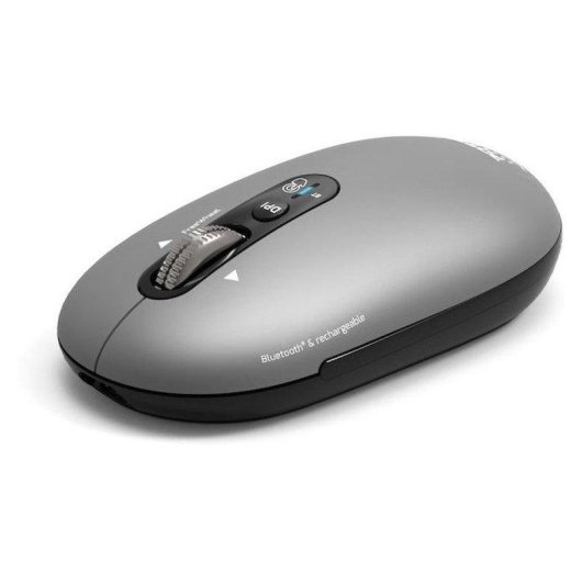 Port Designs Pure 910009 Mouse Bluetooth 3200 DPI Grigio Ricaricabile