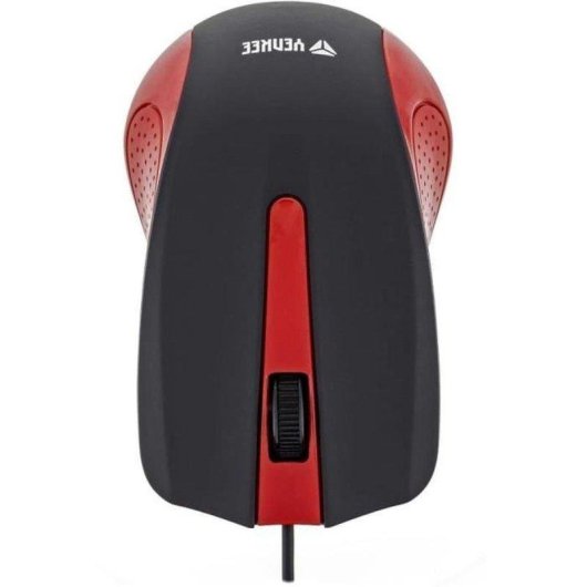 Ratón Yenkee YMS 1015RD Cable USB 1000 DPI Negro/Rojo 3 Botones Ergonomía