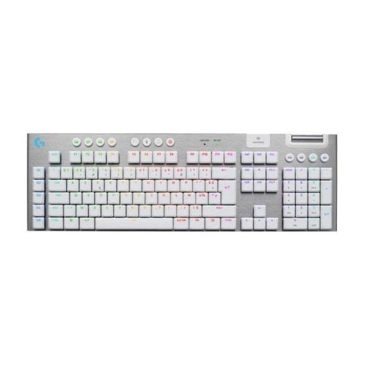 Clavier Logitech G915 X Low-profile AZERTY Blanc RGB Lightspeed USB-C