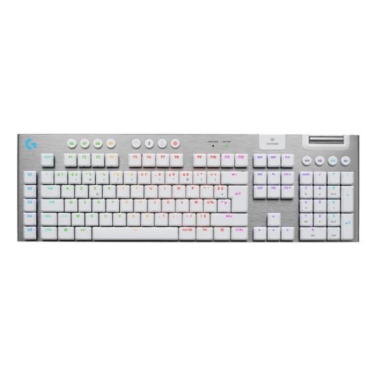Clavier Logitech G915 X Low-profile AZERTY Blanc RGB Lightspeed USB-C