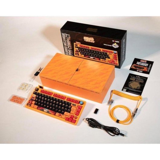 Tastatur Konix Naruto Kx Pro 75% Azerty RGB Hot Swap Dreifach Verbindung