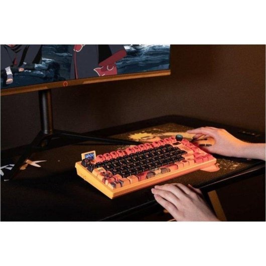 Tastatur Konix Naruto Kx Pro 75% Azerty RGB Hot Swap Dreifach Verbindung