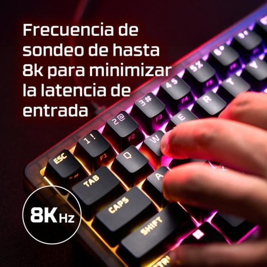 Teclado HyperX Origins 2 65 mecánico compacto con switches lineales y RGB