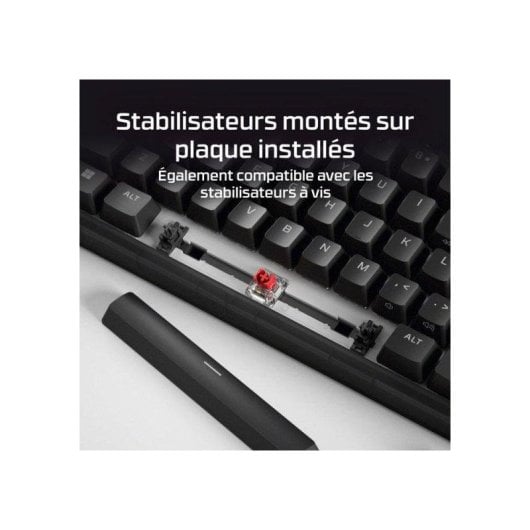 Teclado HyperX Origins 2 65 mecánico compacto con switches lineales y RGB