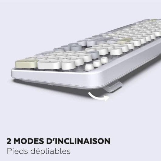 Teclado Mobility Lab inalámbrico membrana AZERTY con ratón óptico ambidiestro