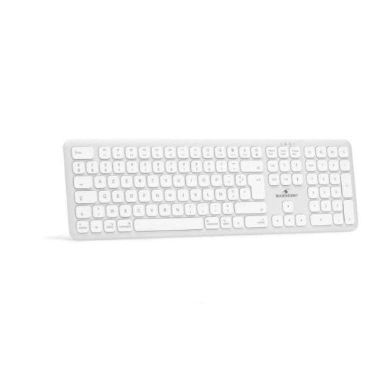 Teclado Bluestork KB BT MAC V2 inalámbrico Bluetooth AZERTY recargable USB-C blanco