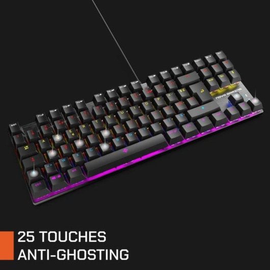 Tastatur NOVA gaming Sculptor NG306117 TKL Azerty RGB mit roten Switches
