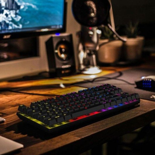 Tastatur NOVA gaming Sculptor NG306117 TKL Azerty RGB mit roten Switches
